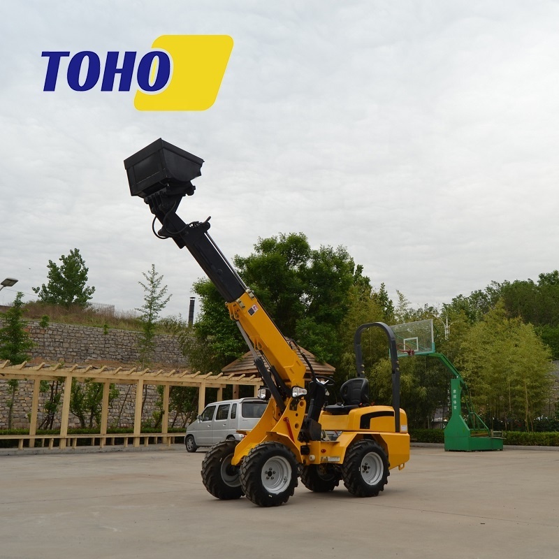 China garden tractor mini loader telescopic loader with bucket