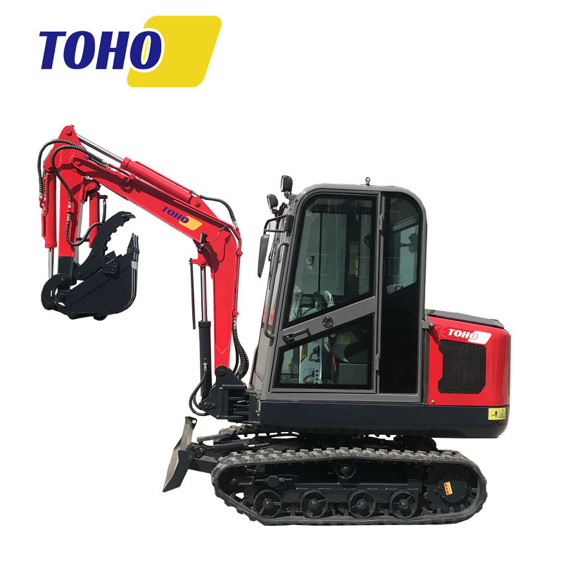 TOHO Mini Excavator 2.5 Ton mini escavadeira digger thumb bucket excavator excavators 2.5T bucket swing boom for sale