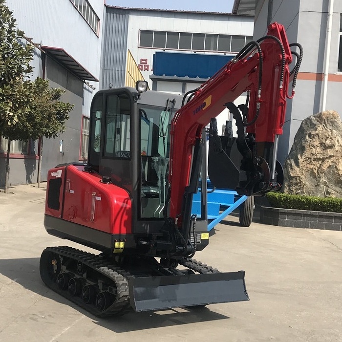 TOHO Mini Excavator 2.5 Ton mini escavadeira digger thumb bucket excavator excavators 2.5T bucket swing boom for sale