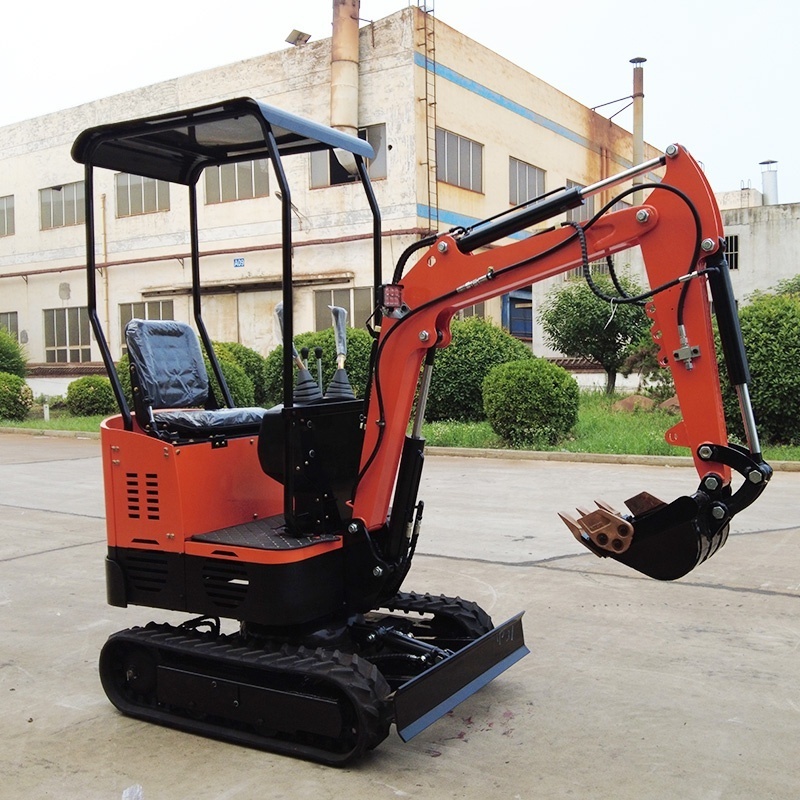 Small Engineering 1 Ton 2 Diesel Excavator Multifunctional Mini Excavator bagger