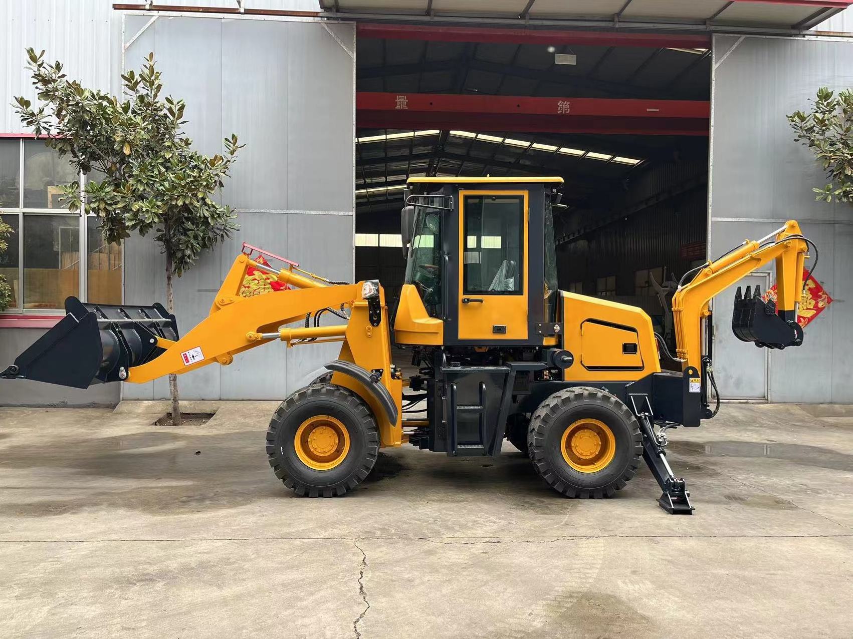 TH10-70 Mini Tractor Backhoe Loader Small Backhoe 4x4 With Attachment Back Hoe For Sale