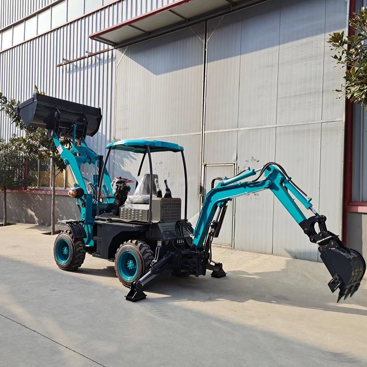 Chinese High Quality TH10-50 Mini Backhoe Excavator Loader Small Backhoe Loader Price Mini Backhoe Loader For Sale