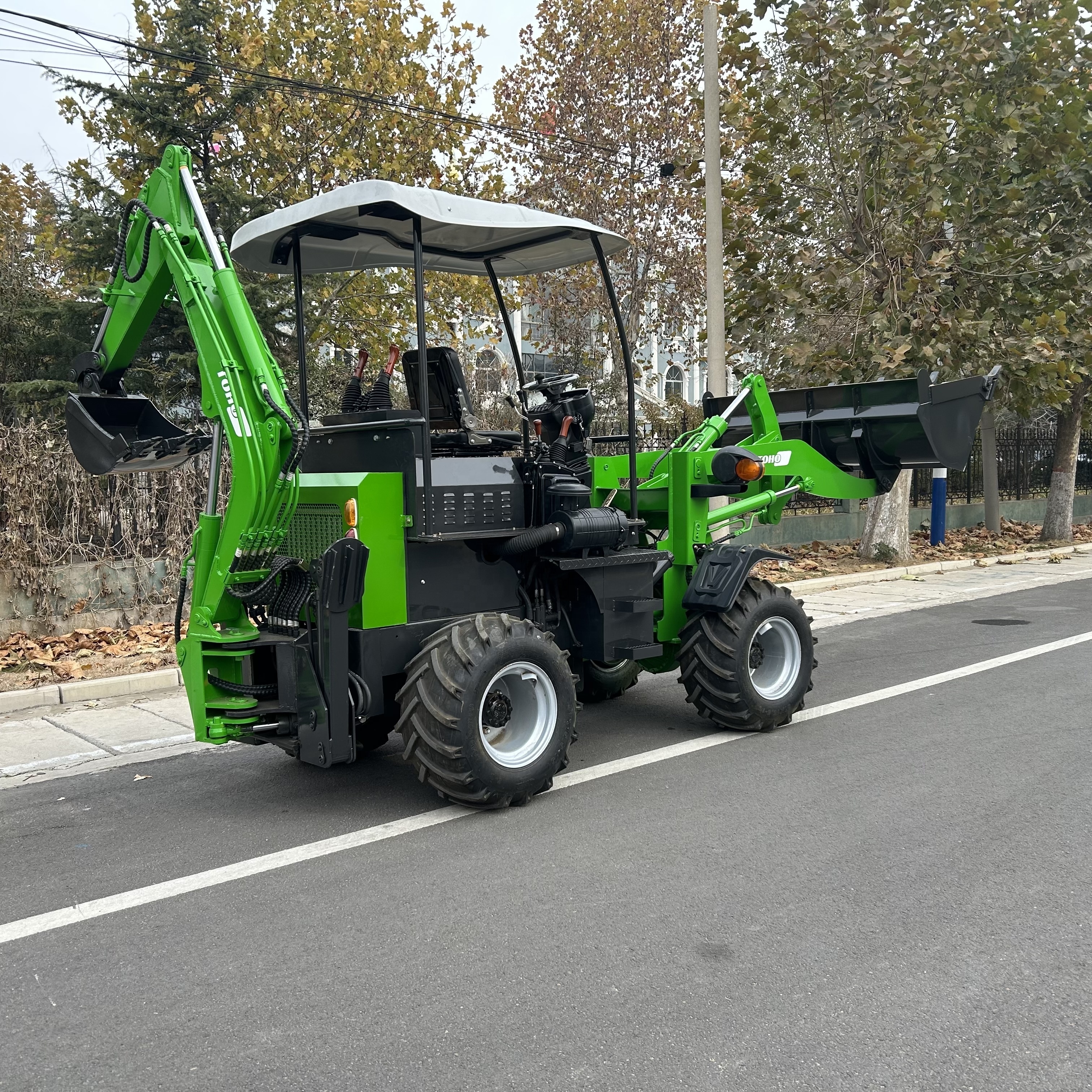 China compact small tractor backhoe loaders high quality mini wheel loader machine