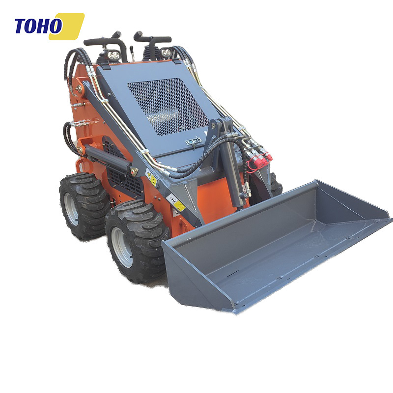 TOHO 1.0 ton mini Skidsteer Skid Steer Loader with Multi-function Attachment