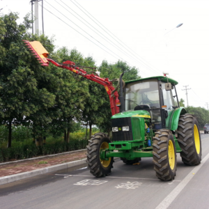 Tractor mounted hedge cutter/hedge trimmer