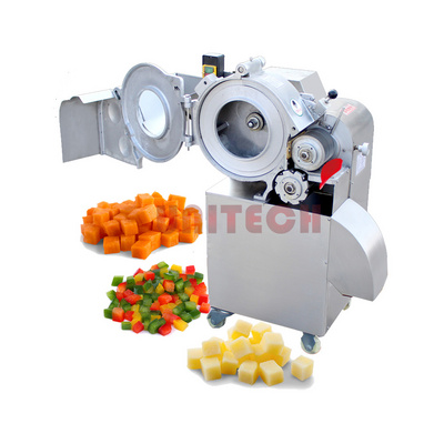 CHD100 Industrial fruit vegetable cube cutting machine/vegetable dicer carrot onion kiwi fruit apple mango dicer machine