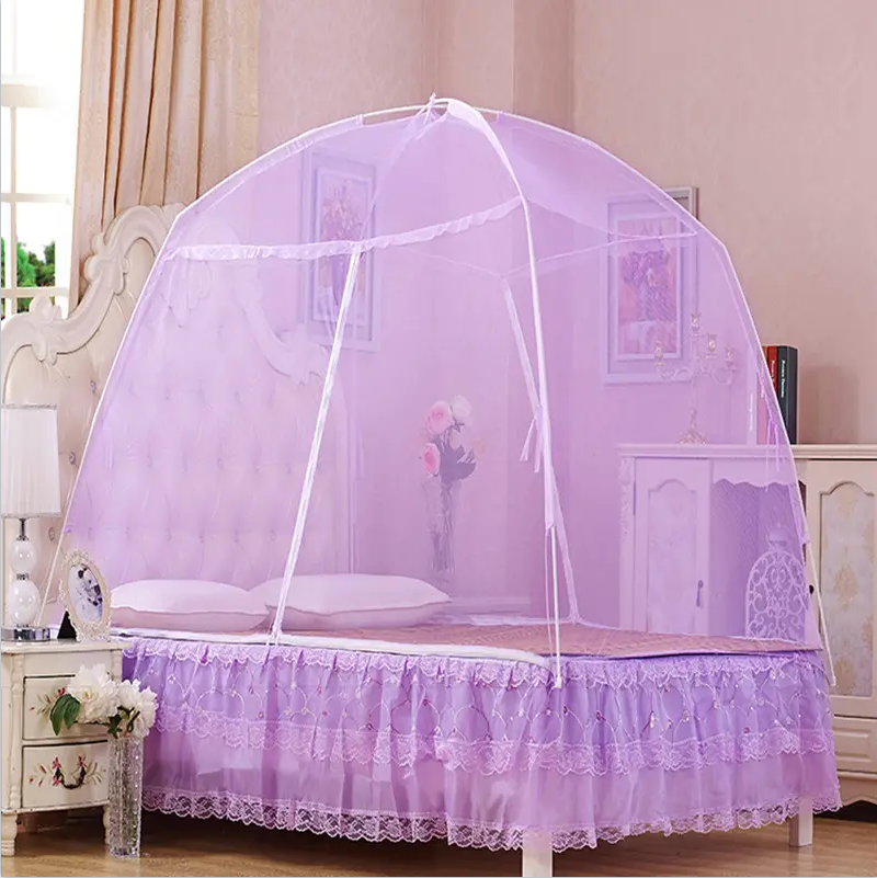 Mongolian yurt  mosquito net  with zipper double-door mosquito nets canopy