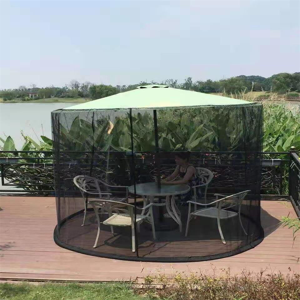 Umbrella mosquito net outdoor courtyard mosquito net sunshade umbrella net cover table umbrella mosquito net cover