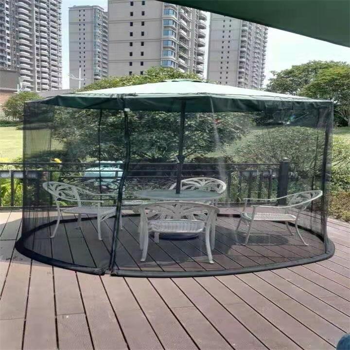 Umbrella mosquito net outdoor courtyard mosquito net sunshade umbrella net cover table umbrella mosquito net cover