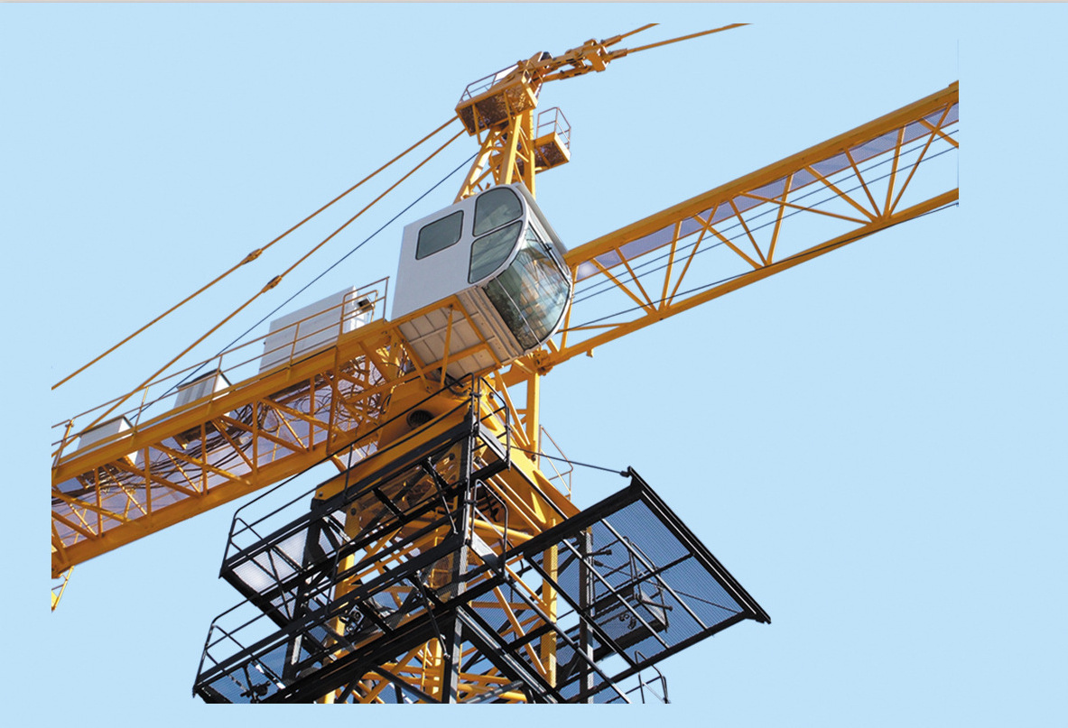 Efficient Operation QTZ100-6013 Topkit Tower Crane