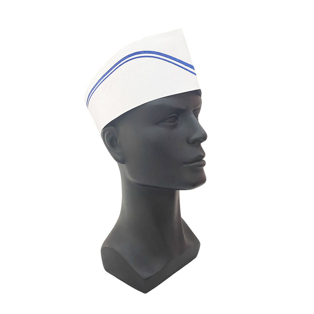 Forage-Cap Paper Chef Hats For Men Paper Disposable Soda Jerk Paper-Cap Chef Hat