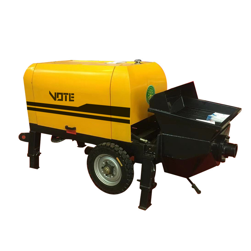 Cement Concrete Mixer Pump Trailer Hydraulic portable concrete mixer and pump