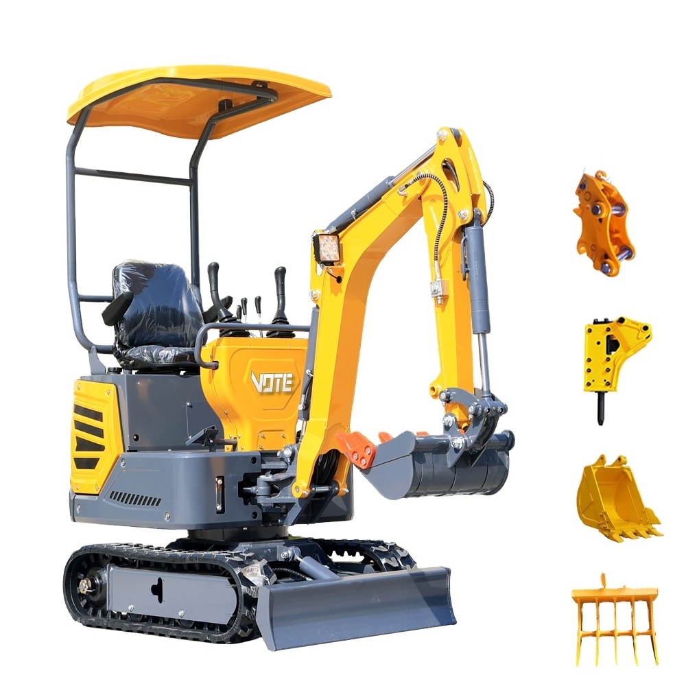 Best Price 1.2 Ton Mini Excavator Hydraulic Agricultural Digger For Sale Mini Excavator 1 Ton 2 Ton Mini Bager Free Shipping