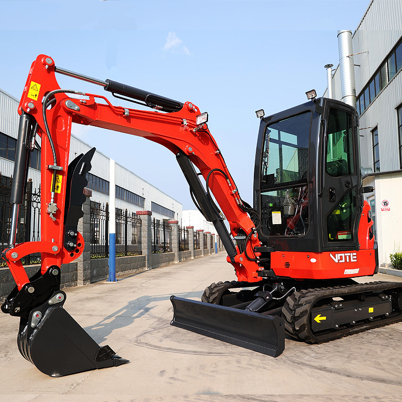 VOTE Free Shipping Excavator 3.5 Ton EPA Kubota Engine  Digger Farm Small Excavators 1 Ton 2 Tons  Machine Prices Mini Excavator