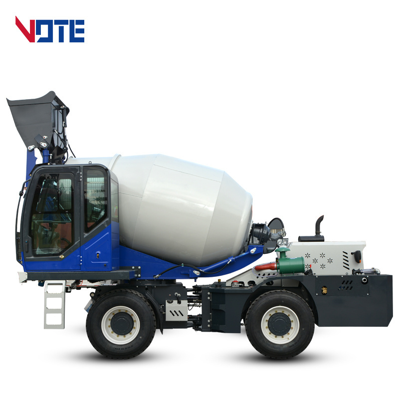 self loading diesel portable concrete mixer machine with pump truck to make concrete blocks with lift concrete mixer truck