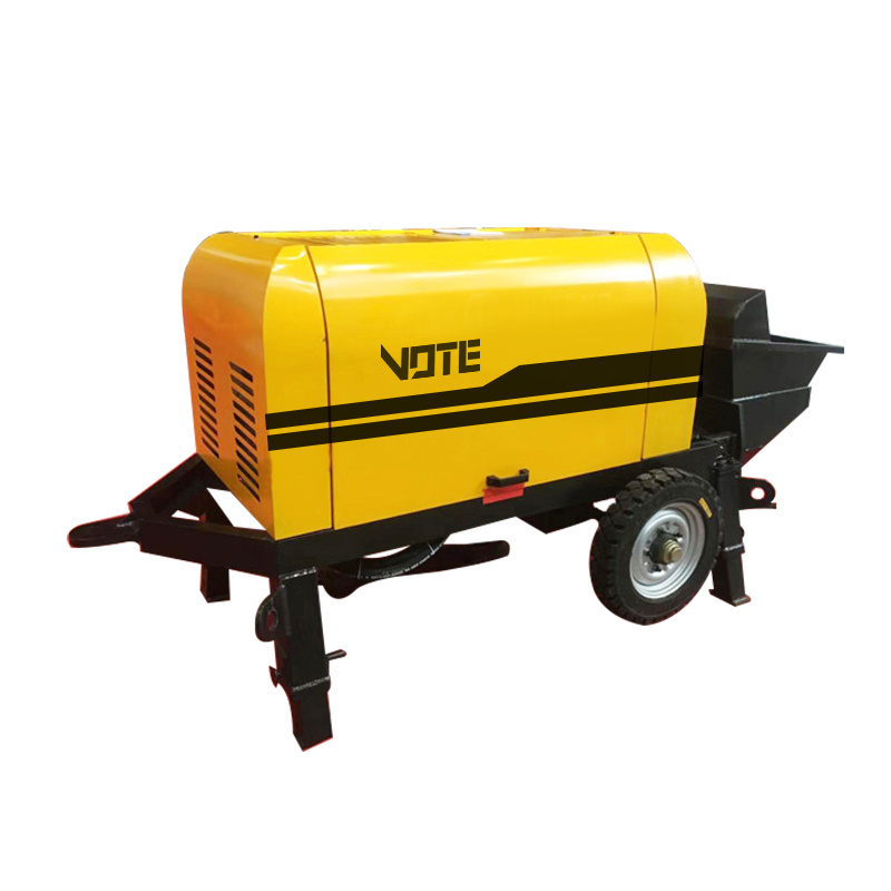 Cement Concrete Mixer Pump Trailer Hydraulic portable concrete mixer and pump