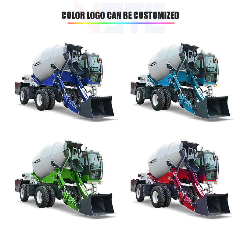 Small 2.6 Cubic Meter Mobile Self Loading Concrete Mixer Truck Self Punking Mobile Concrete Mixer Trucks Manufacturer Provided