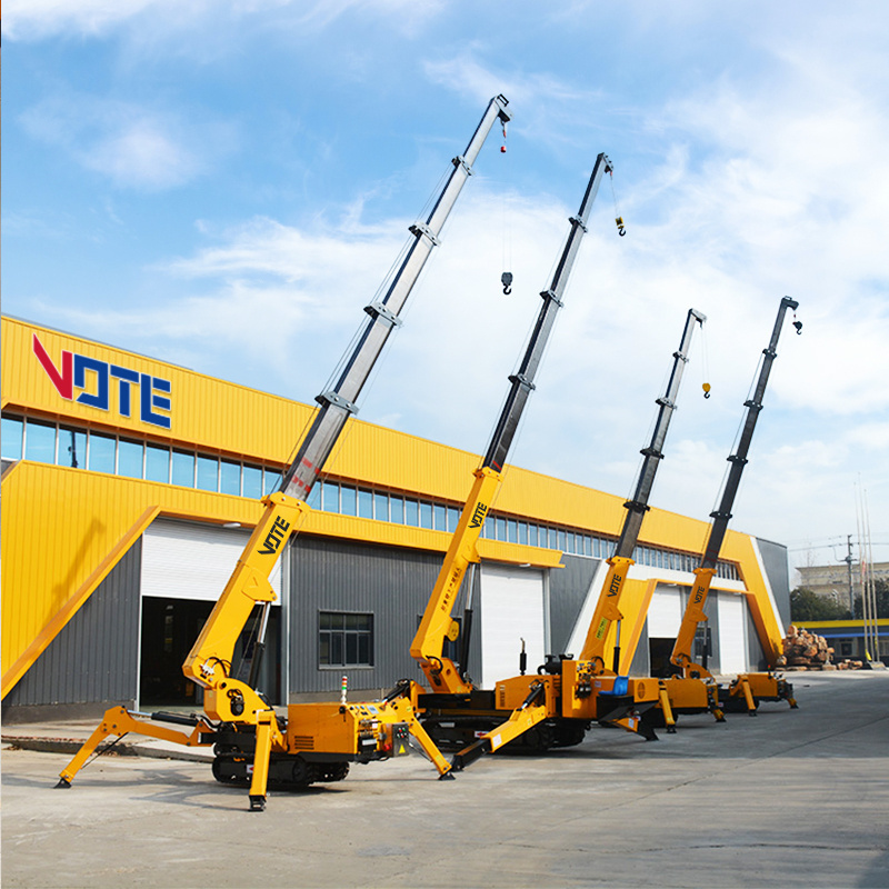 New Energy Official Small Construction Crawler Cranes Spider Crane 3 Ton 5 Ton 8 Ton Mini Spider Crane For Sale