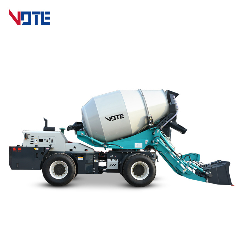 Cement truck mixer Automatic 3.5 Cubic Meters Hydraulic Self Loading concrete mixer truck price