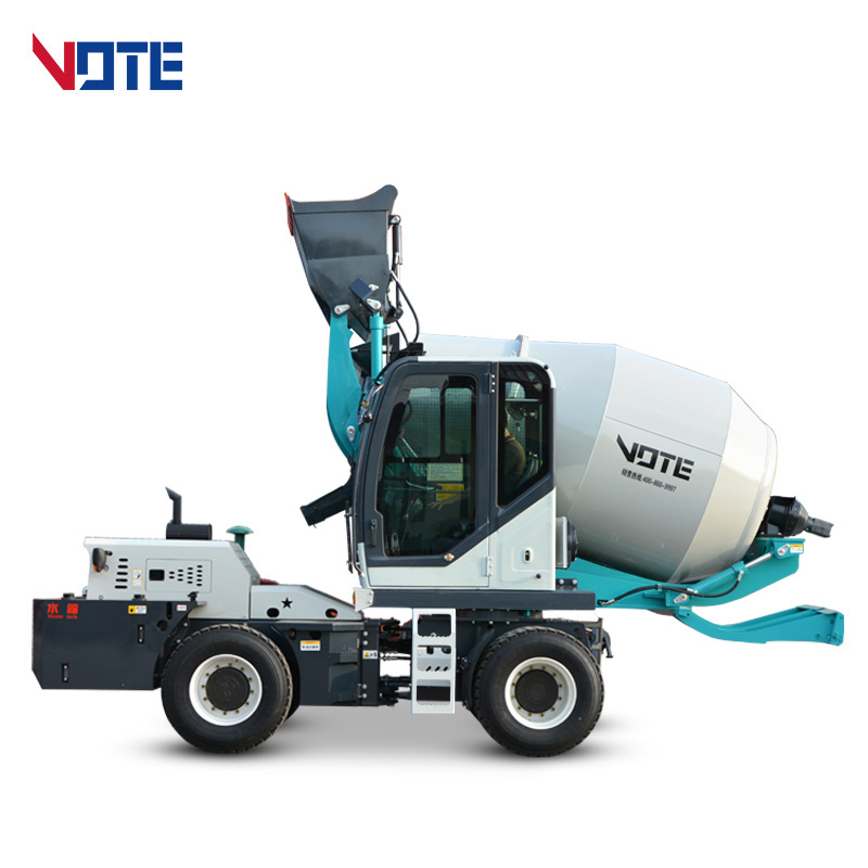 Cement truck mixer Automatic 3.5 Cubic Meters Hydraulic Self Loading concrete mixer truck price