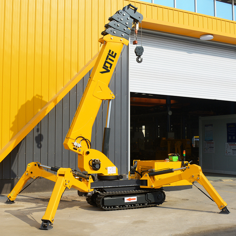 New Energy Official Small Construction Crawler Cranes Spider Crane 3 Ton 5 Ton 8 Ton Mini Spider Crane For Sale