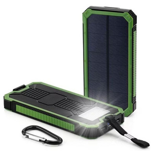 12000mAh  LED Dual USB Ports Solar Panel Power Bank Case Charger DIY Kits Box for Samsung S8 Xiaomi USB External Battery Charger