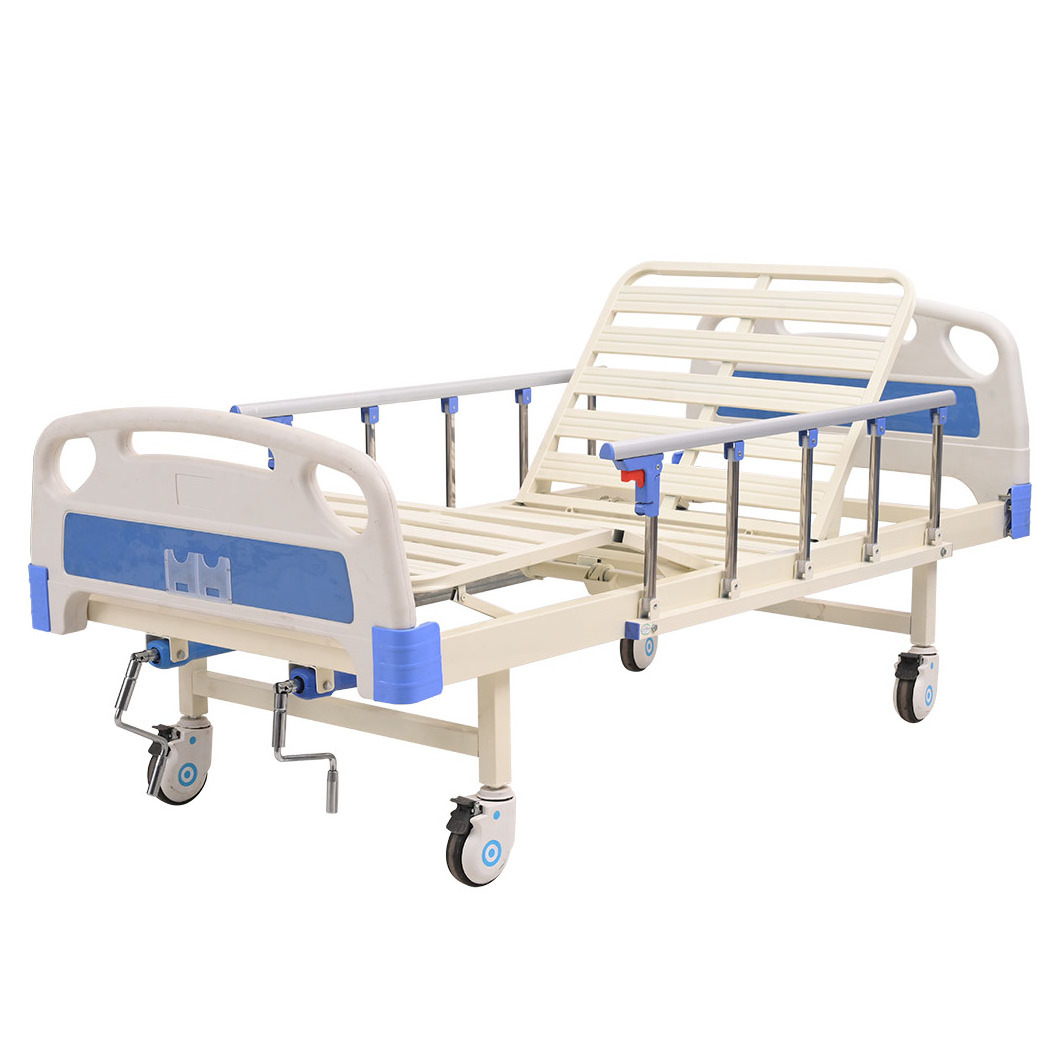 Manufacturer price ICU medical patient beds two crank manual surgical nursing Hill rom hospital bed for sale