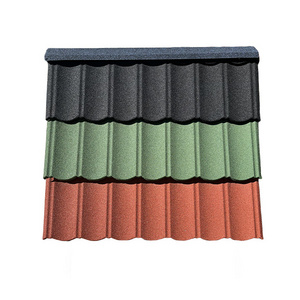 China Factory Directly Sell Durable Villa Architectural Shingles Roofing Stone Coated Metal Roofing Tile