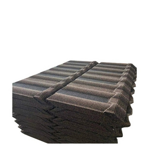 stone coated  roofing  classic tile 0.4 red color stone coated roof tile korean roof tiles