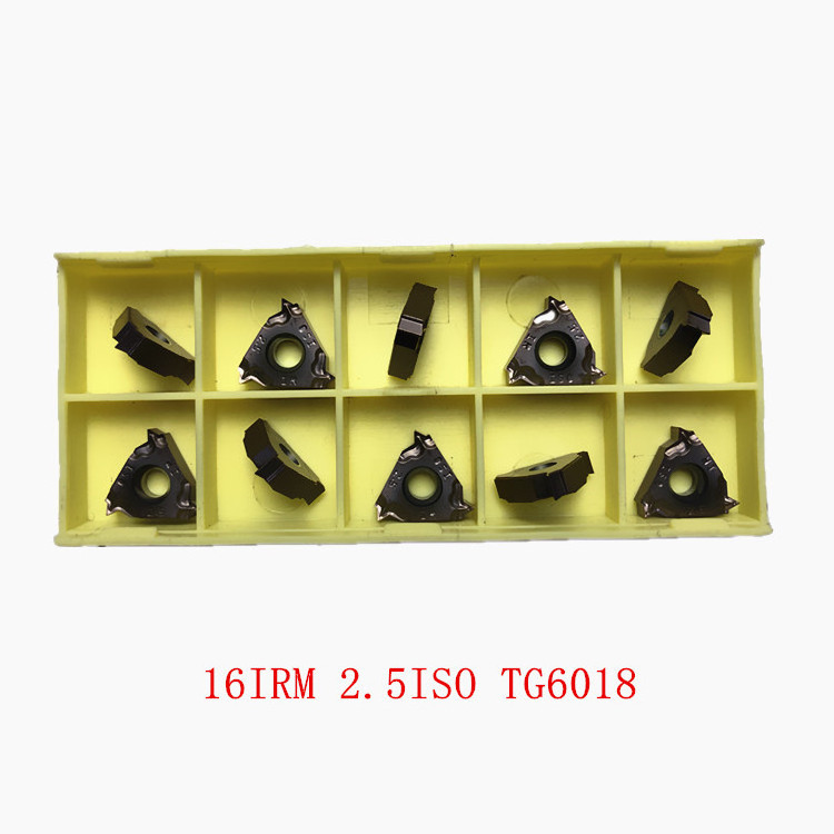 16IRM 2.5ISO TG6018 CNC Metal Lathe  Indexable Tungsten Carbide Threading insert For SNR Threading Holder