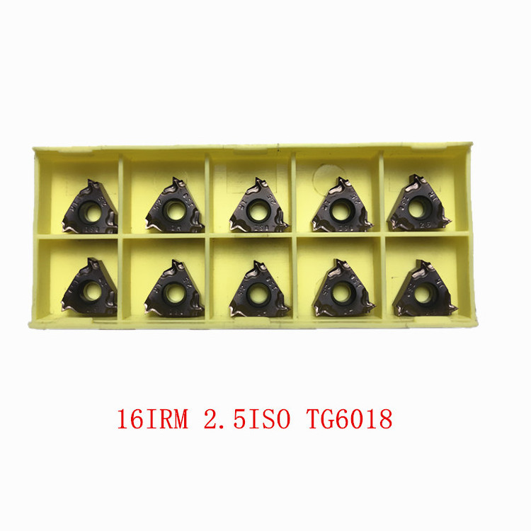 16IRM 2.5ISO TG6018 CNC Metal Lathe  Indexable Tungsten Carbide Threading insert For SNR Threading Holder