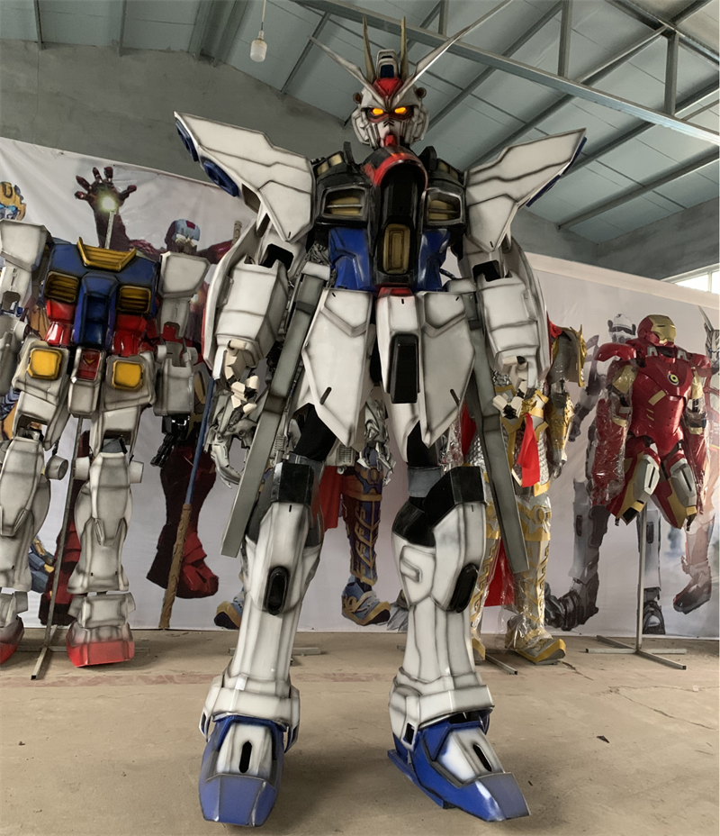 Adult Size Robot Costume gundam Event 2.7M Tall Cosplay Costumes With Microphone Speaker LED Light