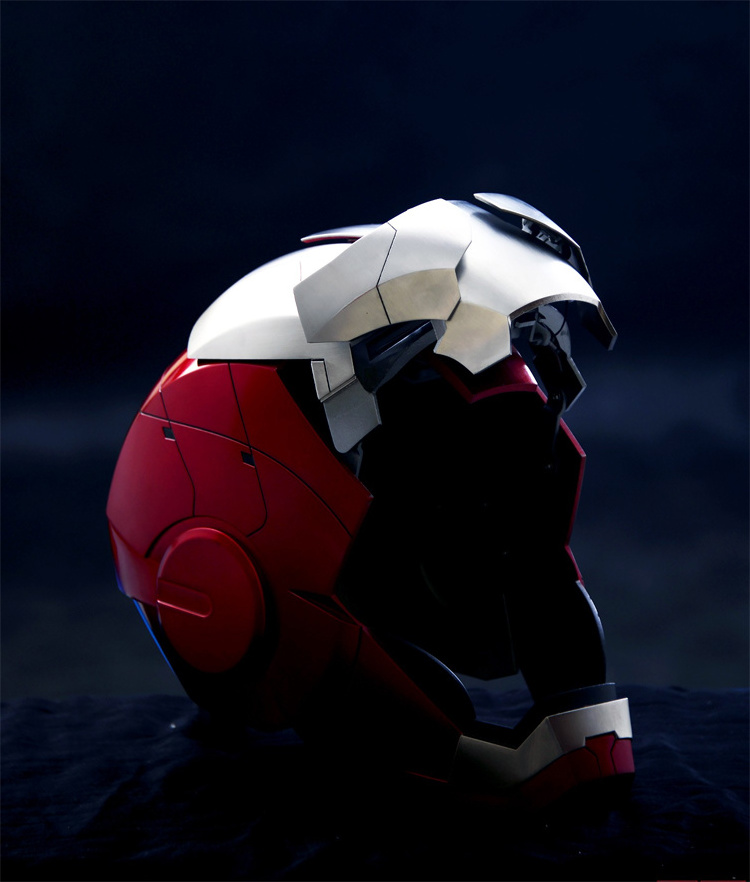 Iron Man MK5 helmet voice control  remote control touch control face changing Iron Man helmet