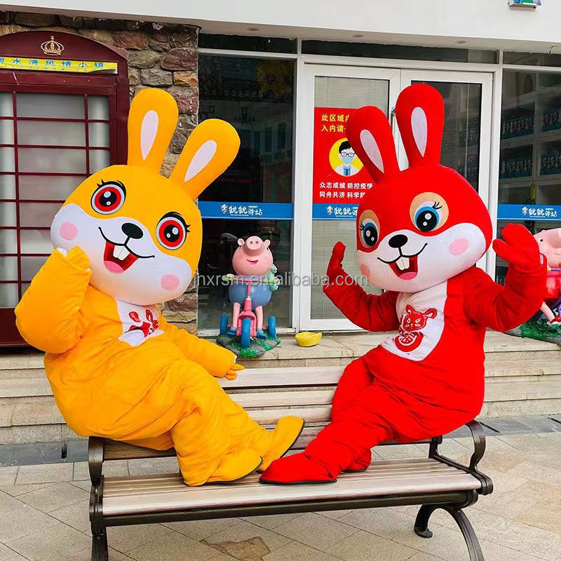 Cartoon figure costume rabbit Team doll costume dog patrol chase costume walking suit sky Archie doll suit