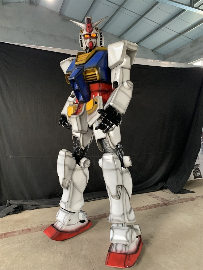 Adult Size Robot Costume gundam Event 2.7M Tall Cosplay Costumes With Microphone Speaker LED Light