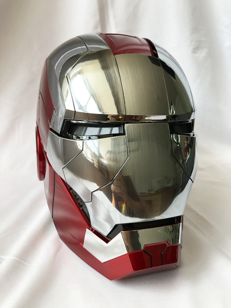 Iron Man MK5 helmet voice control  remote control touch control face changing Iron Man helmet