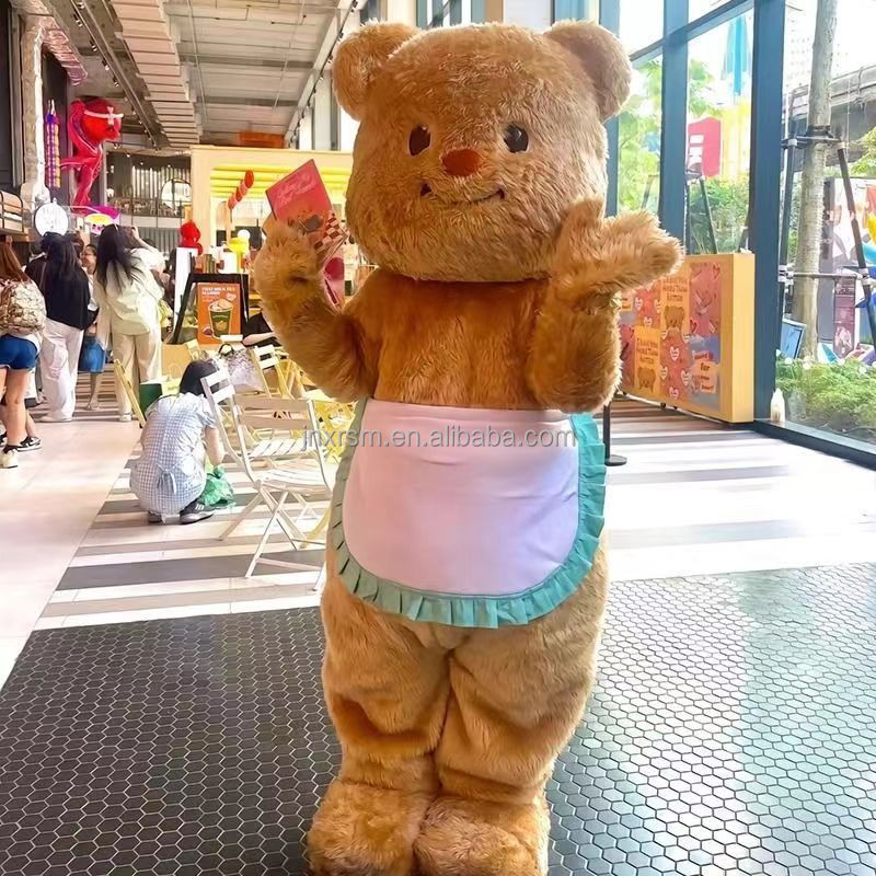 Internet celebrity Bear super cute bear plush doll Cosplay Party Costume Mouse Mascot Costume furry suit