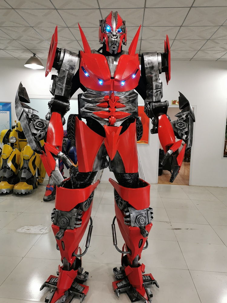 Factory Sale Various Widely Used Adult Wear Cosplay Realistic Animatronic Large Robot Costume With Helmet