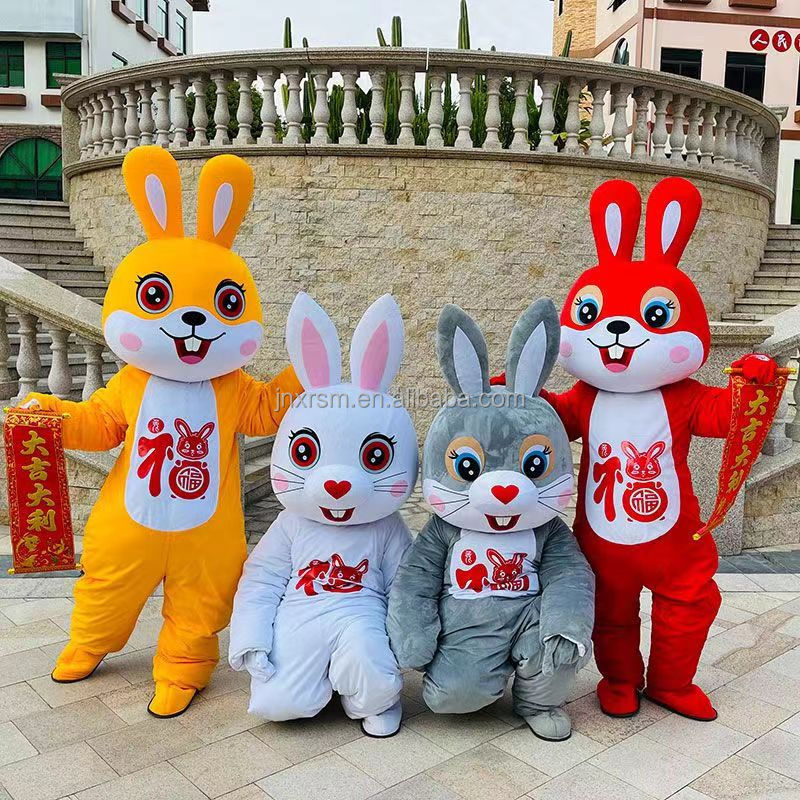 cute rabbit inflatable costumes walking mascot,hot sale character mascots rabbit