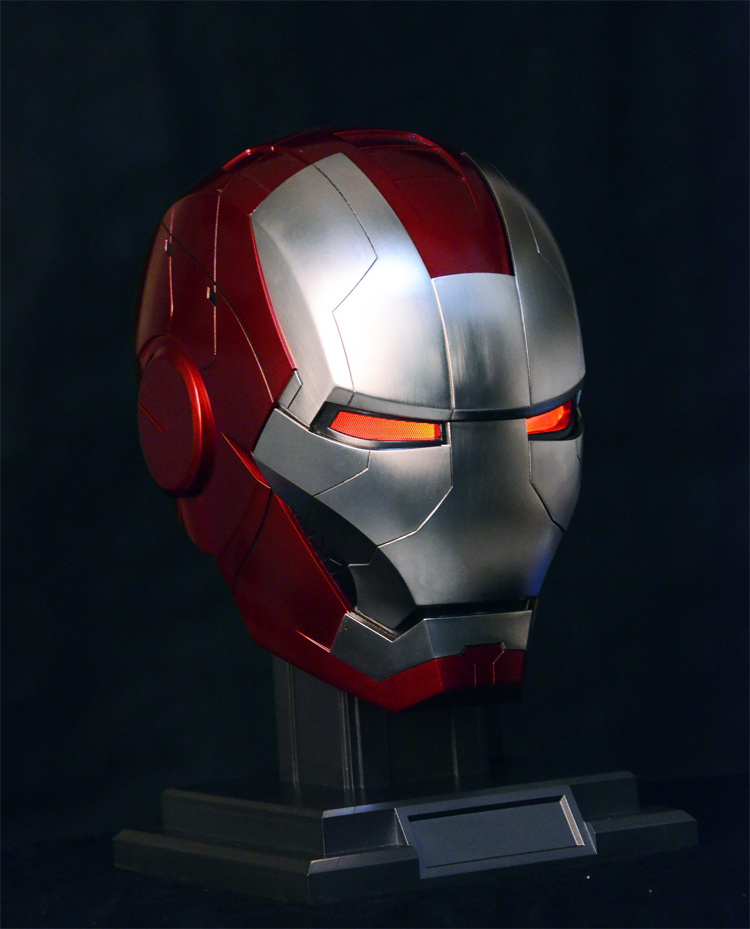 Iron Man MK5 helmet voice control  remote control touch control face changing Iron Man helmet