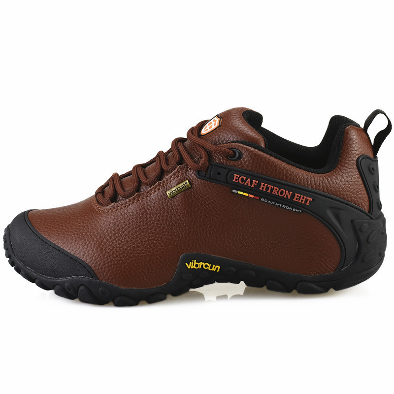 men genuine leather Boots Outdoor Sneakers Athletic Trekking Breathable Climbing  Shoes