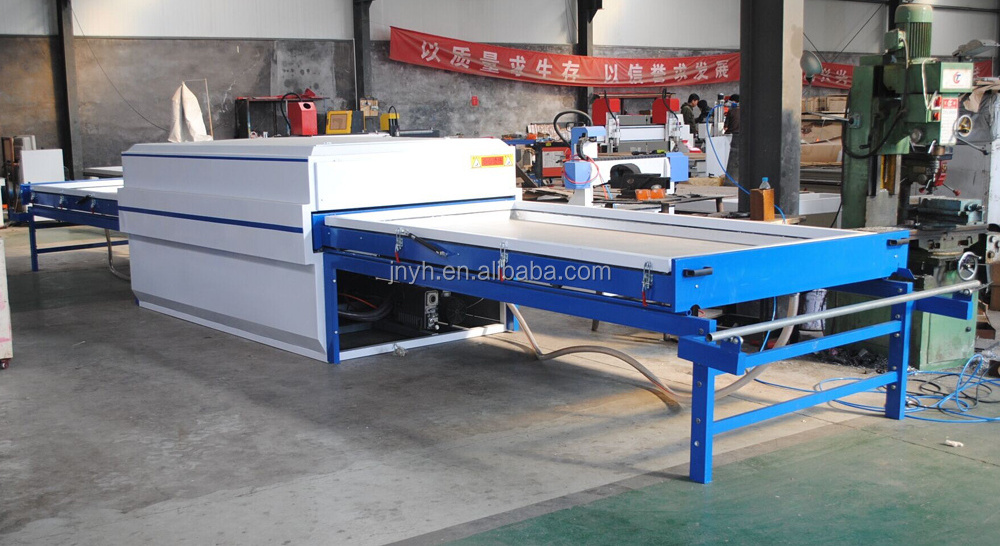 vacuum PVC membrane press machine for wooden doors