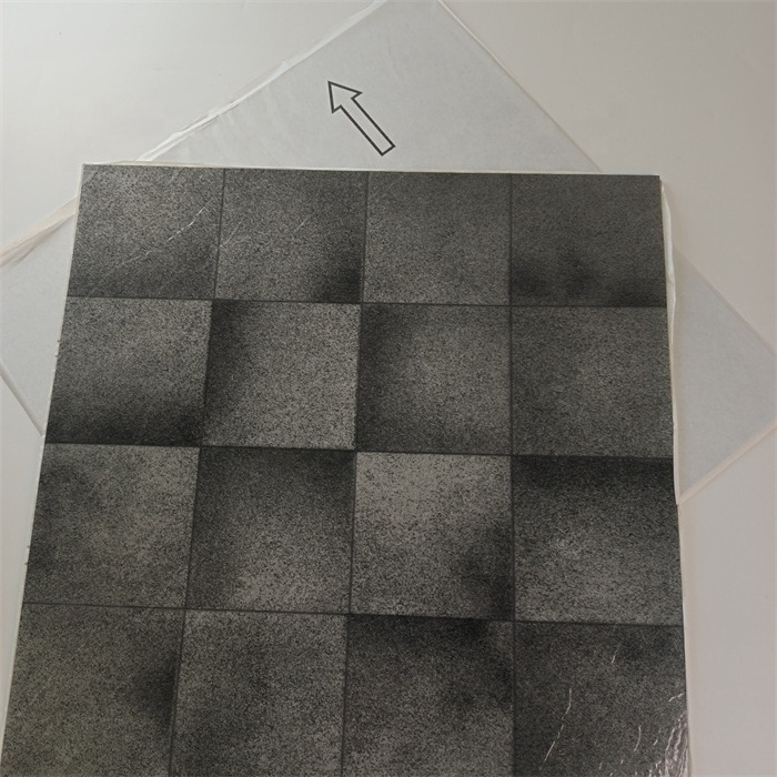 Free Sample Waterproof Peel and Stick 24x24 vinyl floor tiles LVT self adhesive vinyl floor tile 60x60