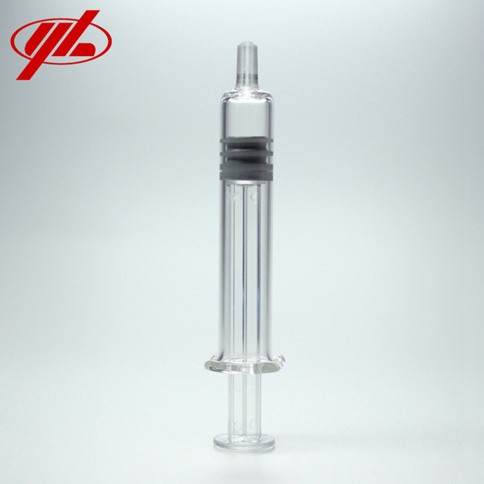 Medical grade glass syringe with needle or Lure lock