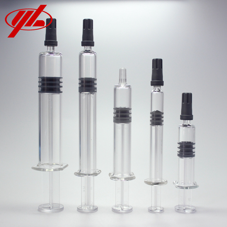 1ml 2.25ml 3ml 5ml Disposable Pharmaceutical Glass Pre-filled Syringe