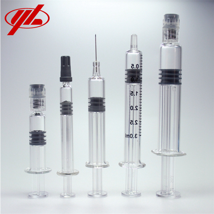 High Quality 5ml Pharmaceutical Prefilled Glass Syringe for Dental Injection