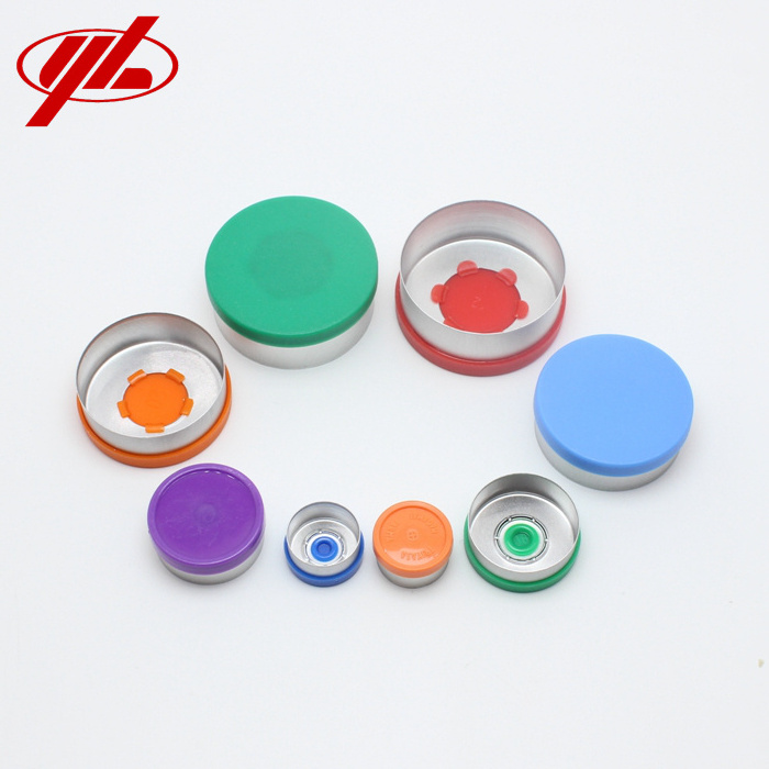 13mm 20mm 32mm Aluminum Plastic Flip Top Tear-off Vial Caps With Customized logo