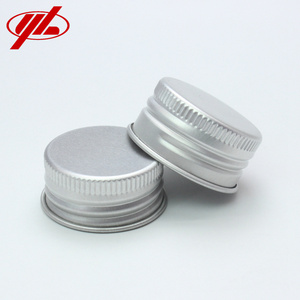 18mm 20mm 24mm 28mm 32mm Bottle Screw Caps Silver Aluminum Cap