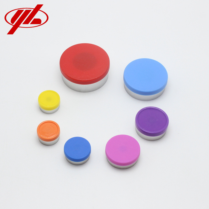 13mm 20mm 32mm Aluminum Plastic Flip Top Tear-off Vial Caps With Customized logo