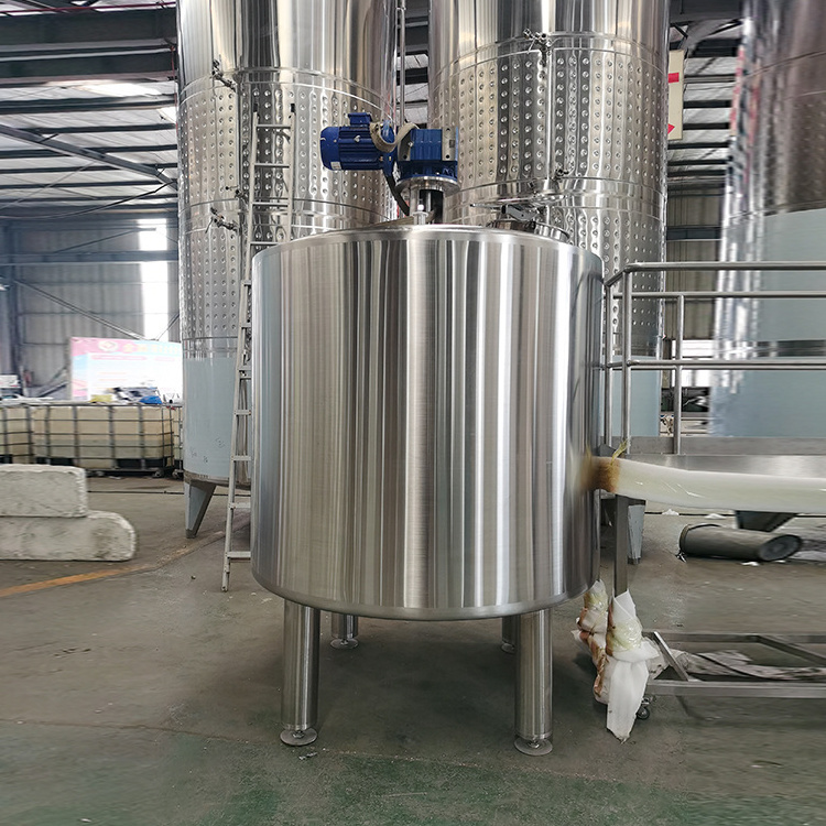 Factory Price Stainless Steel Mixing Tank Liquid Chemical Food Blending Heated Jacket Mixer Tank With Agitator Mixing Tank